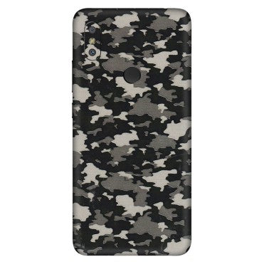Xiaomi Redmi Phone Skins (All Models) - Black/Grey Camoflaunge - 3D Embossed Finish (L-142) Redmi Y2