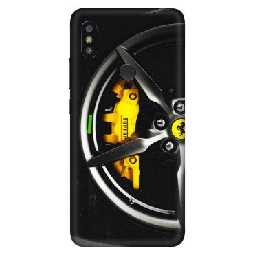Xiaomi Redmi Phone Skins (All Models) - Ferrari Wheel Alloy - 3D Embossed Finish (L-173) Redmi Y2