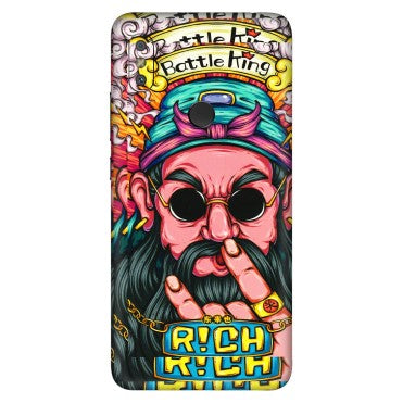 Xiaomi Redmi Phone Skins (All Models) - Battle King Dude Face - 3D Embossed Finish (L-178) Redmi Y2