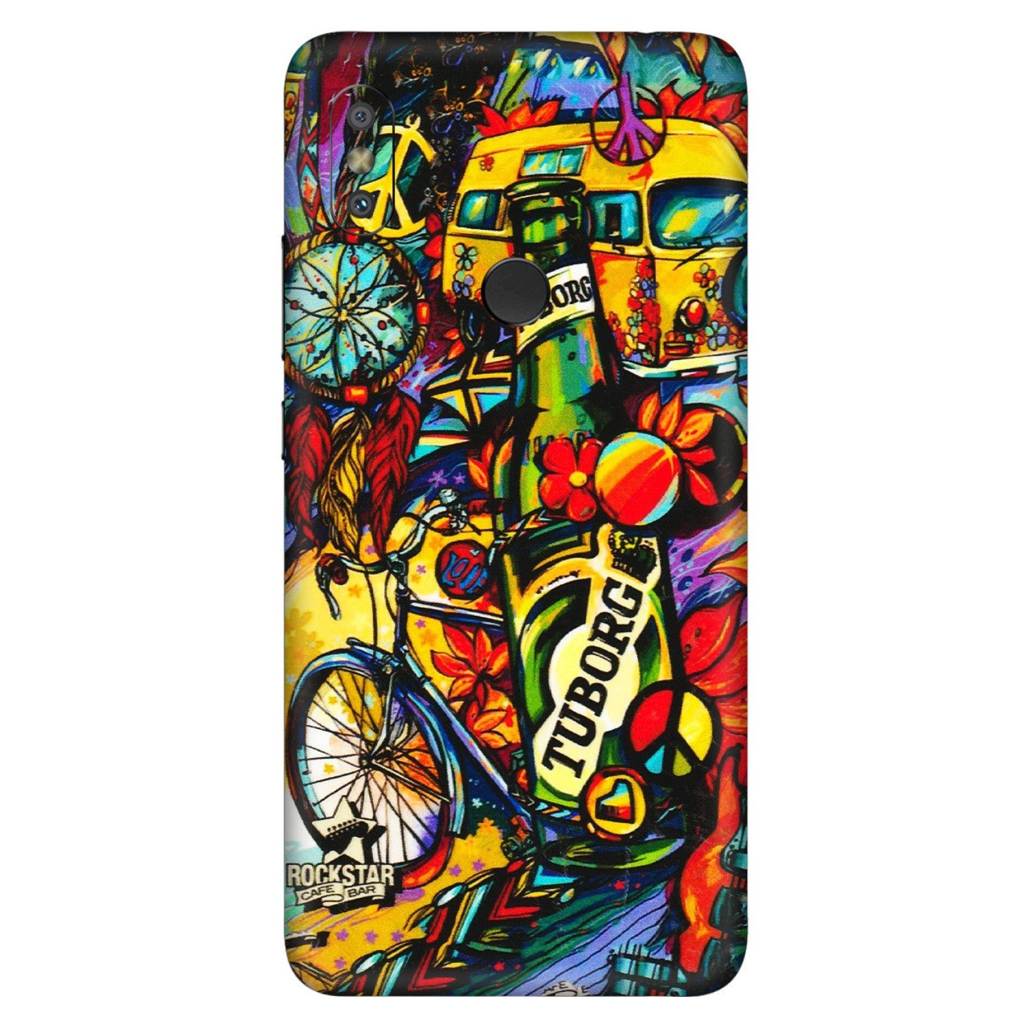 Xiaomi Redmi Phone Skins (All Models) - Cool Beer Bottle - 3D Embossed Finish (L-193) Redmi Y2