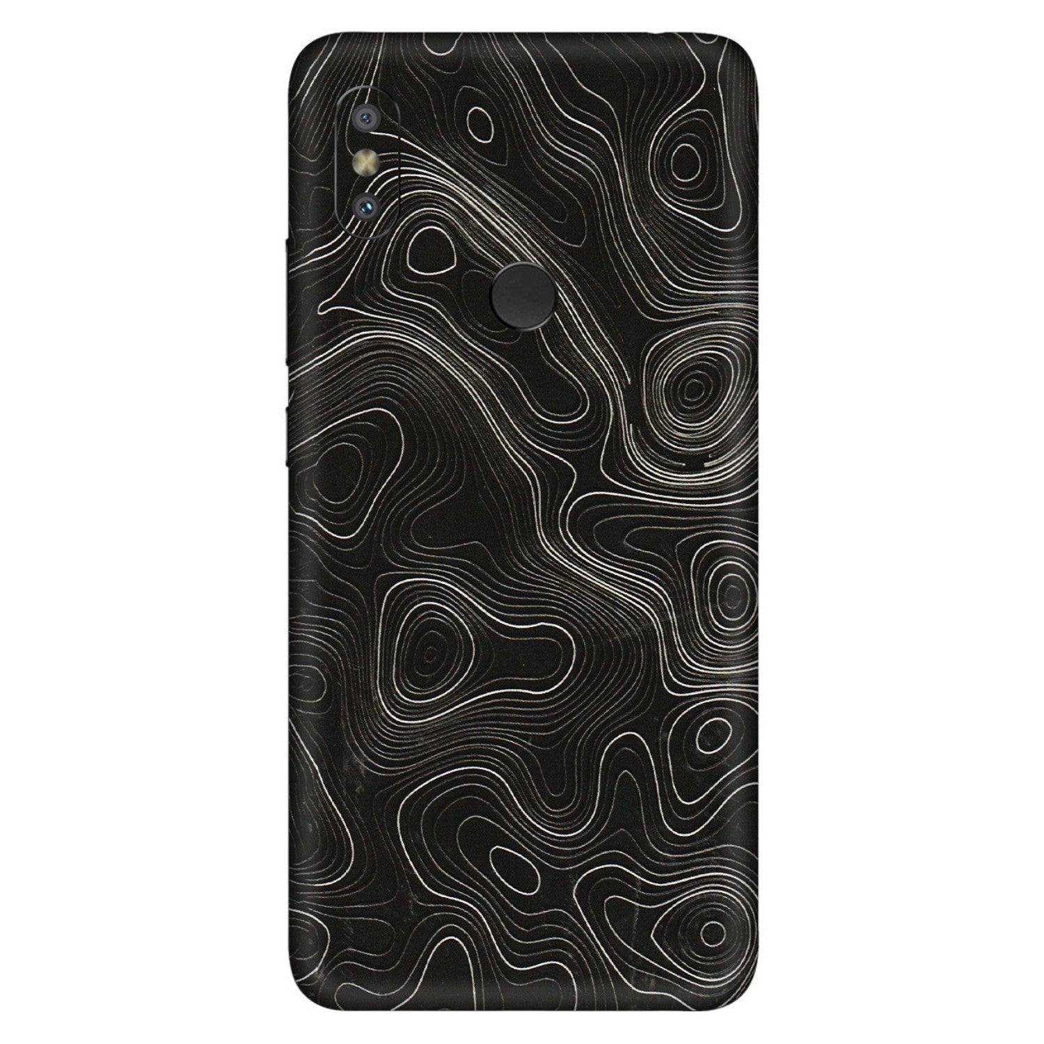 Xiaomi Redmi Phone Skins (All Models) - Black Swirl - 3D Embossed Finish (L-196) Redmi Y2