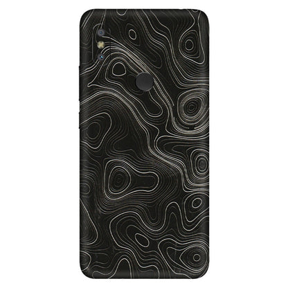 Xiaomi Redmi Phone Skins (All Models) - Black Swirl - 3D Embossed Finish (L-196) Redmi Y2