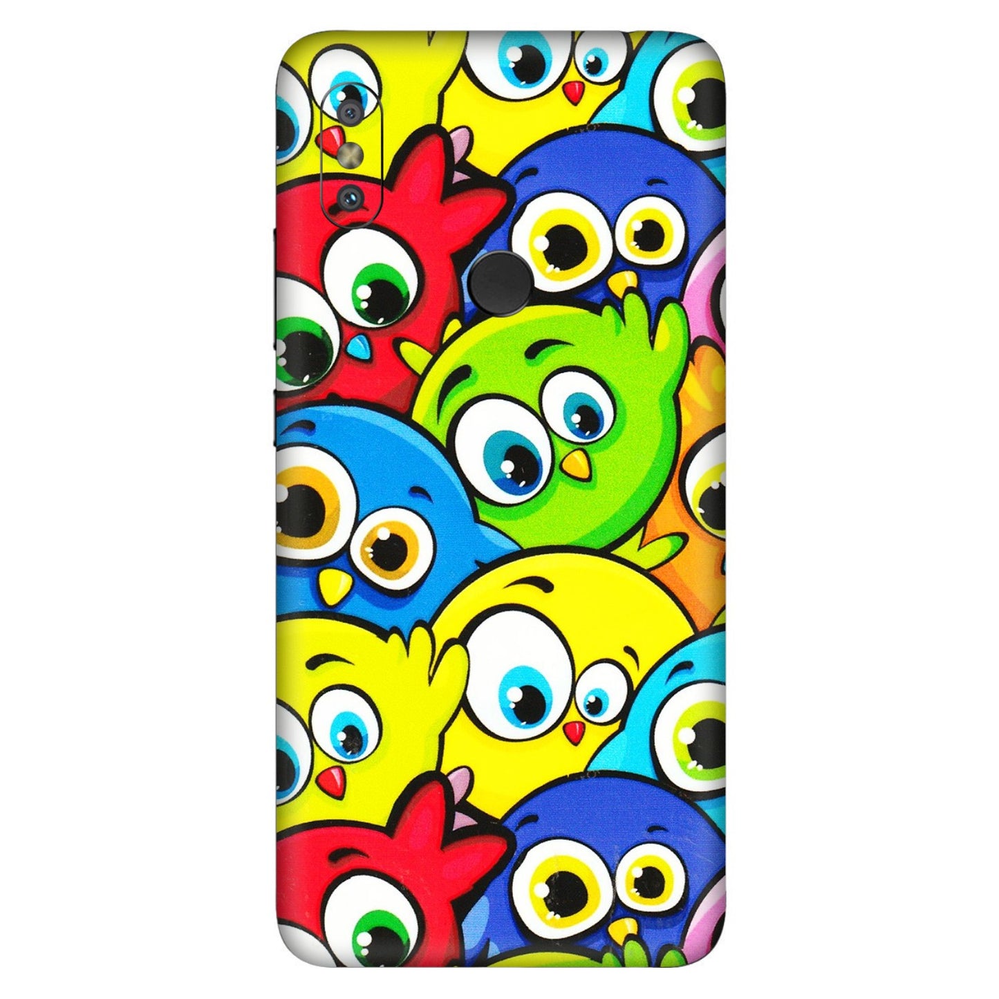 Xiaomi Redmi Phone Skins (All Models) - Cute Fluffy Birds - 3D Embossed Finish (L-213) Redmi Y2