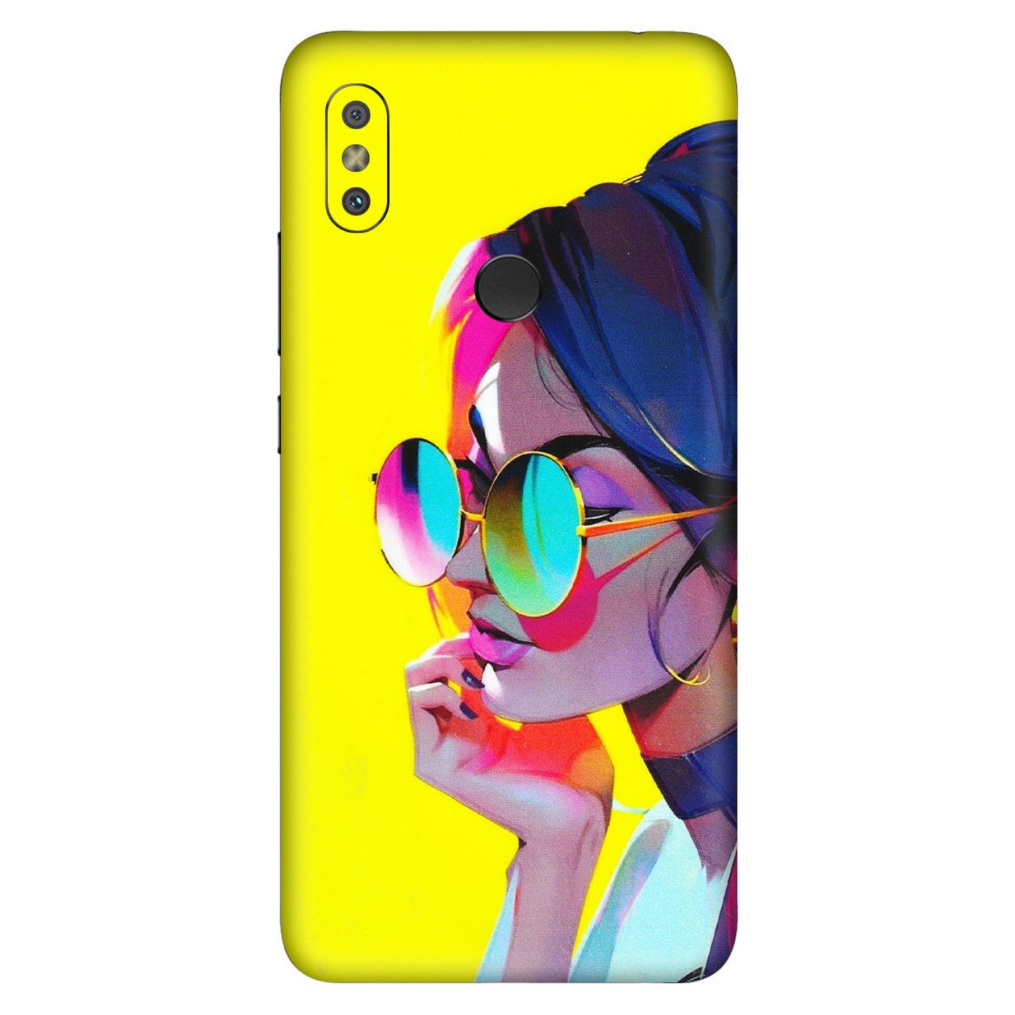 Xiaomi Redmi Phone Skins (All Models) - Bold Stylish Girl - 3D Embossed Finish (L-222) Redmi Y2