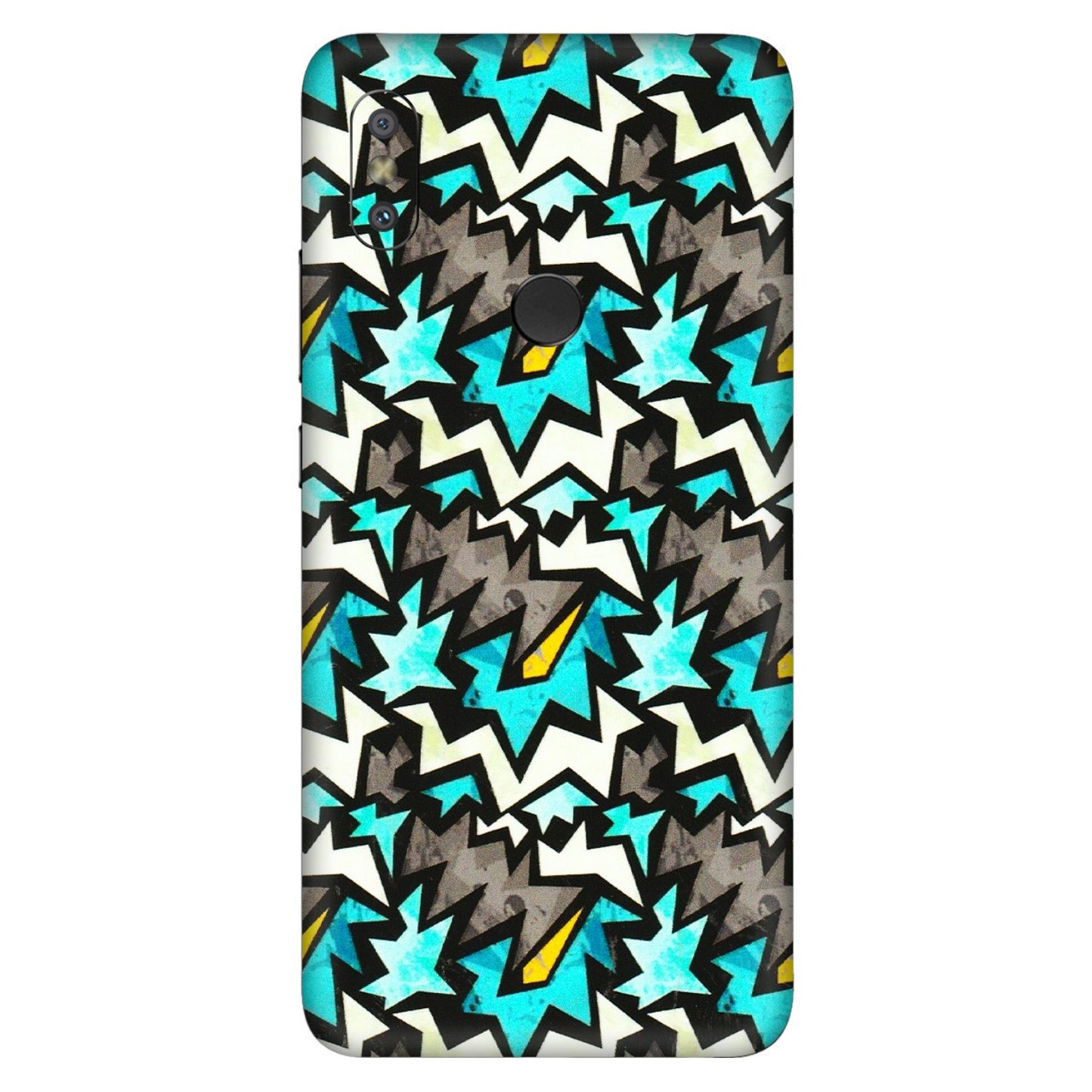Xiaomi Redmi Phone Skins (All Models) - Funky Zig Zag - 3D Embossed Finish (L-223) Redmi Y2