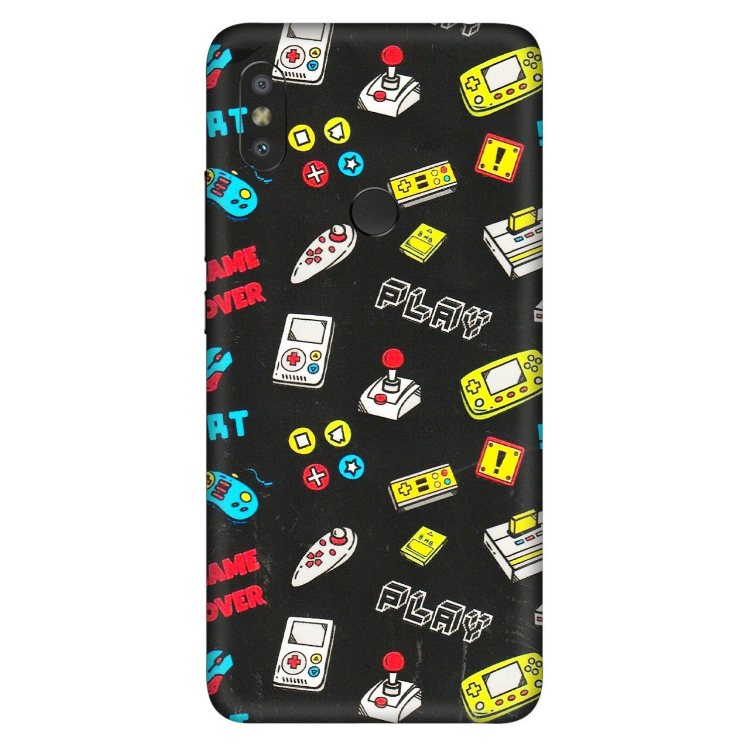 Xiaomi Redmi Phone Skins (All Models) - Gaming Doodles - 3D Embossed Finish (L-224) Redmi Y2