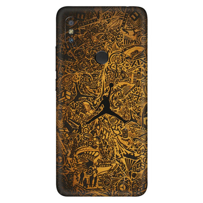 Xiaomi Redmi Phone Skins (All Models) - Premium Gold Basketball Player - 3D Embossed Finish (L-236) Redmi Y2