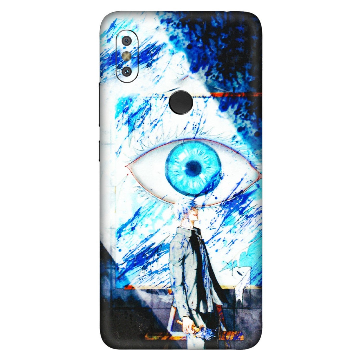 Xiaomi Redmi Phone Skins (All Models) - Gojo Satoru evil eye - 3D Embossed Finish (L-239) Redmi Y2