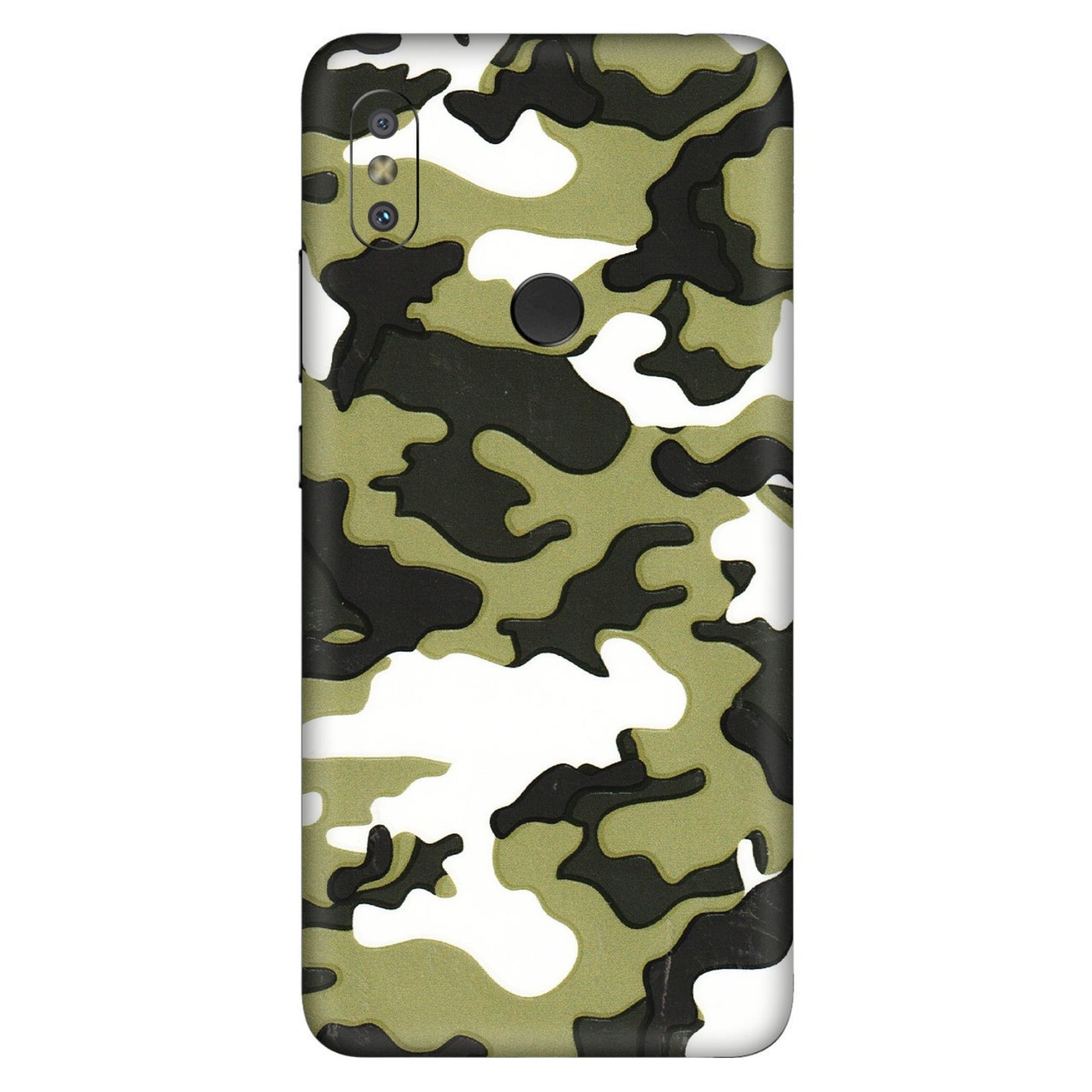Xiaomi Redmi Phone Skins (All Models) - Camouflages White And Green - 3D Embossed Finish (L-243) Redmi Y2