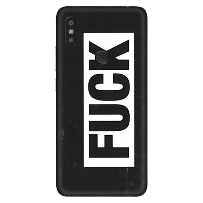 Xiaomi Redmi Phone Skins (All Models) - The F Word - 3D Embossed Finish (L-255) Redmi Y2