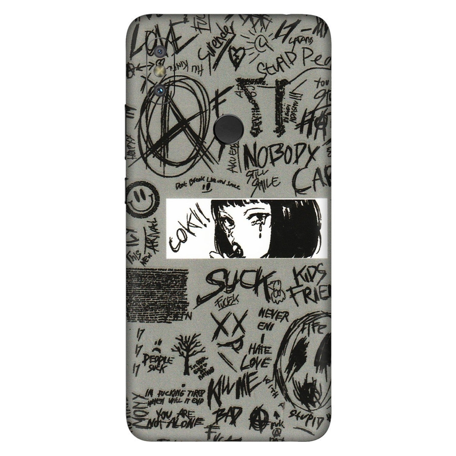 Xiaomi Redmi Phone Skins (All Models) - Never Have Love Anime - 3D Embossed Finish (L-260) Redmi Y2