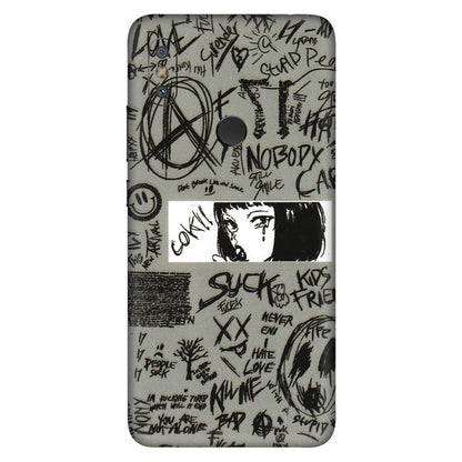 Xiaomi Redmi Phone Skins (All Models) - Never Have Love Anime - 3D Embossed Finish (L-260) Redmi Y2