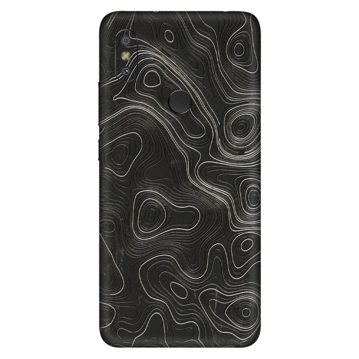 Xiaomi Redmi Phone Skins (All Models) - Abstract White Line Map - 3D Embossed Finish (L-269) Redmi Y2