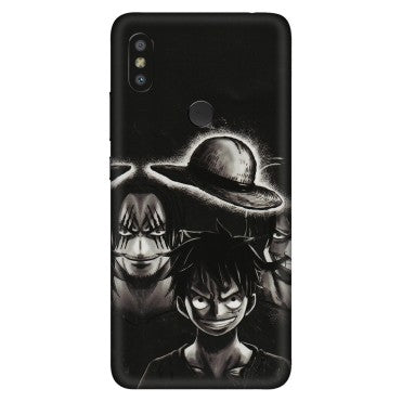 Xiaomi Redmi Phone Skins (All Models) - Black Luffy Hat - 3D Embossed Finish (L-57) Redmi Y2