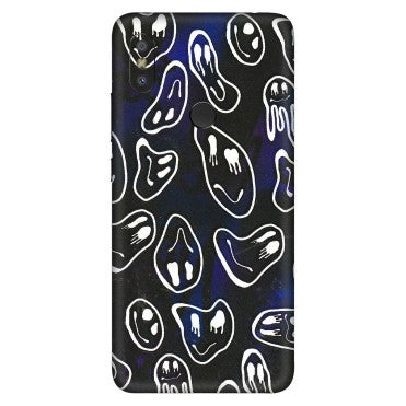 Xiaomi Redmi Phone Skins (All Models) - Distorted Smileys - 3D Embossed Finish (L-92) Redmi Y2