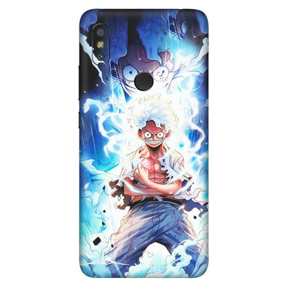 Xiaomi Redmi Phone Skins (All Models) - Blue Thunder Luffy Anime - Matte Finish (M-132) Redmi Y2