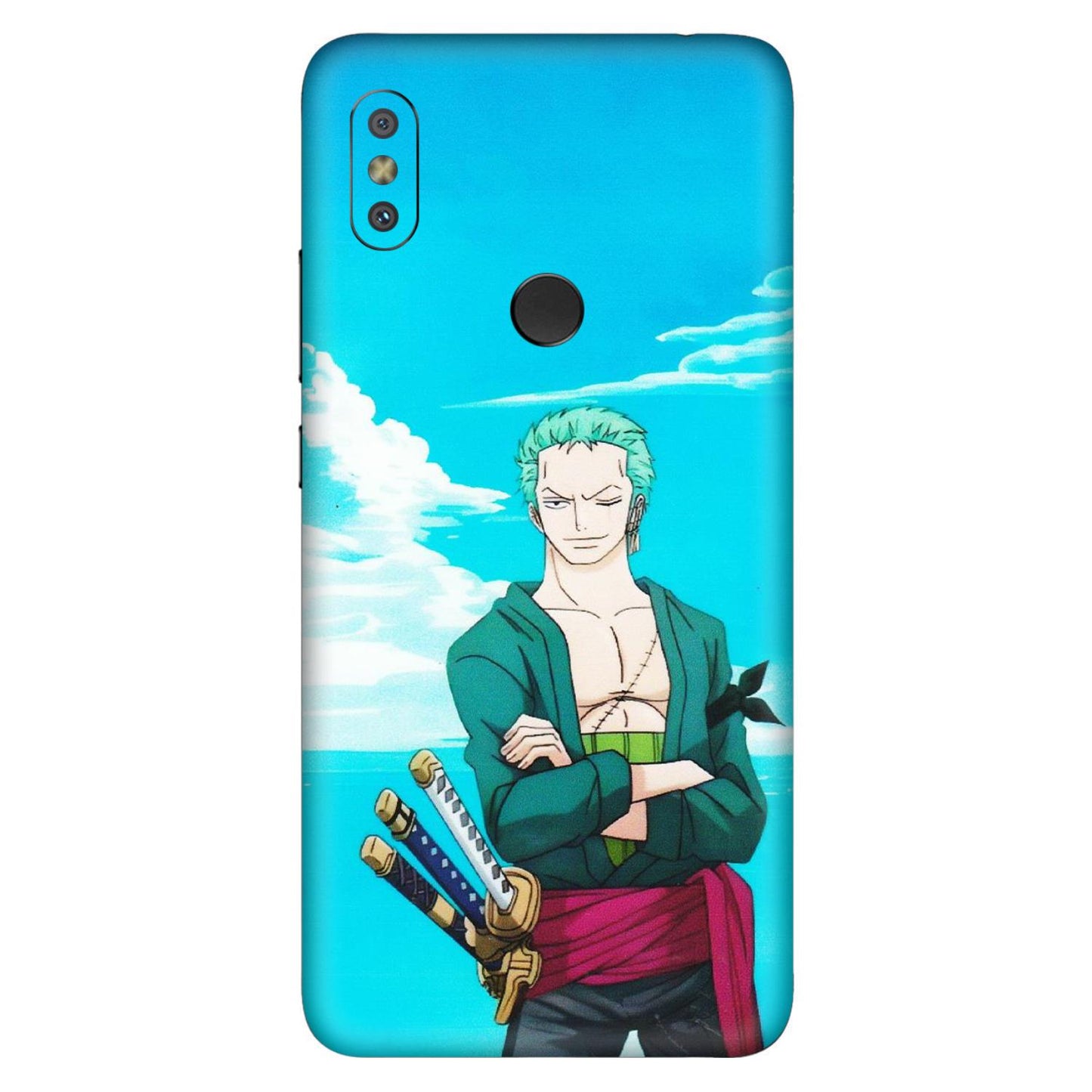 Xiaomi Redmi Phone Skins (All Models) - Cool Swordman Zoro Anime - Matte Finish (M-143) Redmi Y2