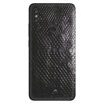 Xiaomi Redmi Phone Skins (All Models) - Black Snack Leather - Matte Finish (M-147) Redmi Y2