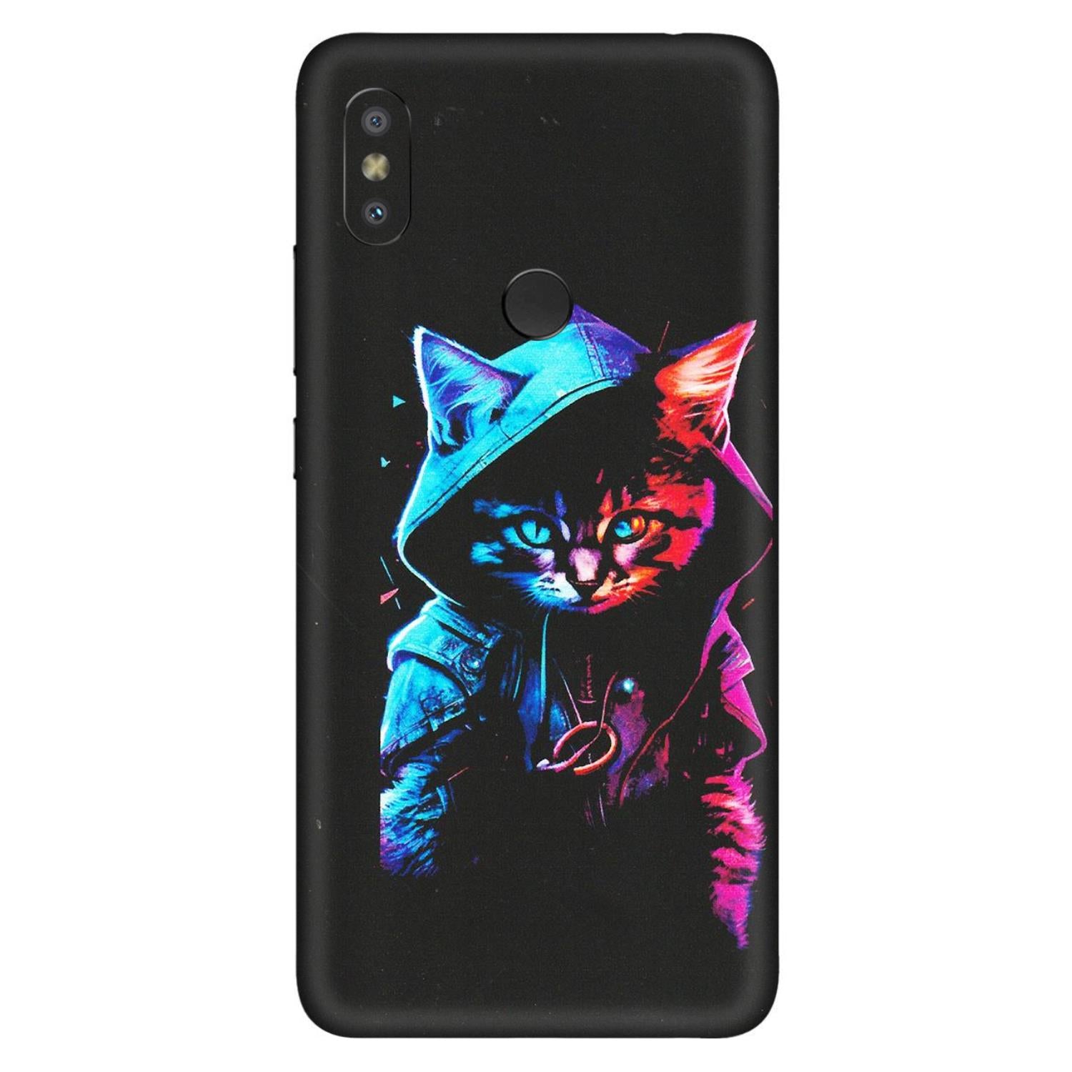 Xiaomi Redmi Phone Skins (All Models) - Cyberpunk Cat - Matte Finish (M-45) Redmi Y2
