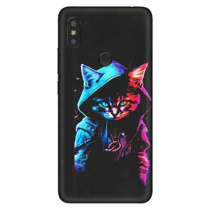 Xiaomi Redmi Phone Skins (All Models) - Cyberpunk Cat - Matte Finish (M-45) Redmi Y2