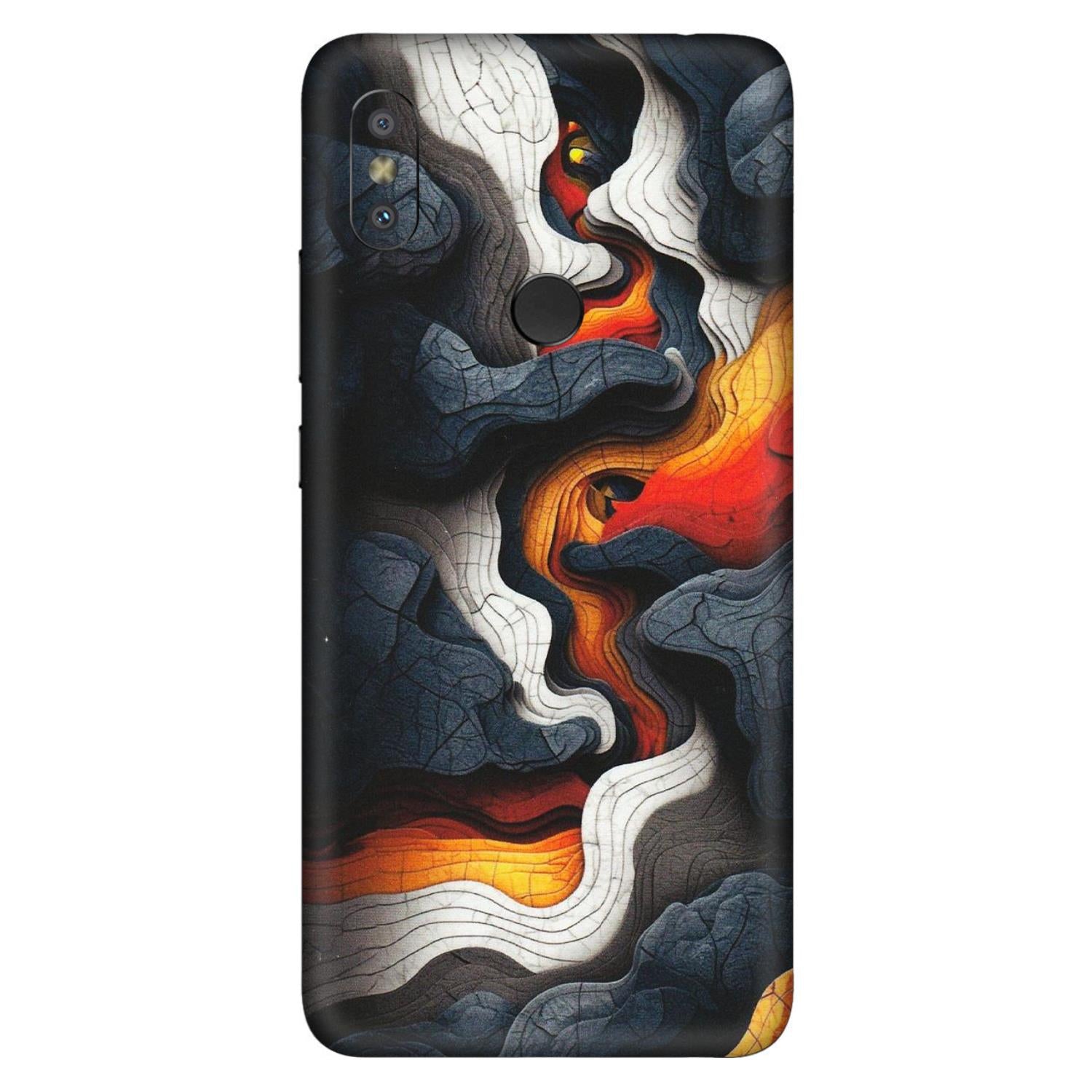 Xiaomi Redmi Phone Skins (All Models) - Abstract Volcanic Layers - Matte Finish (M-52) Redmi Y2