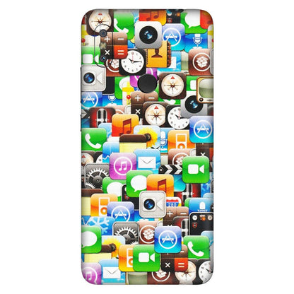 Xiaomi Redmi Phone Skins (All Models) - All Apple Icons - Matte Finish (M-93) Redmi Y2