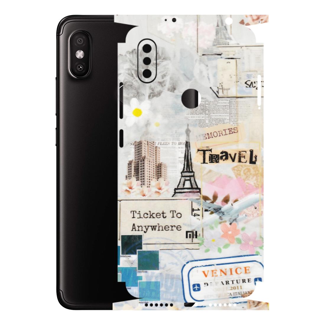 Xiaomi Redmi Phone Skins (All Models) - Travel Memories - Transparent Finish (T-09) Redmi Y2