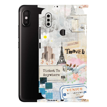 Xiaomi Redmi Phone Skins (All Models) - Travel Memories - Transparent Finish (T-09) Redmi Y2