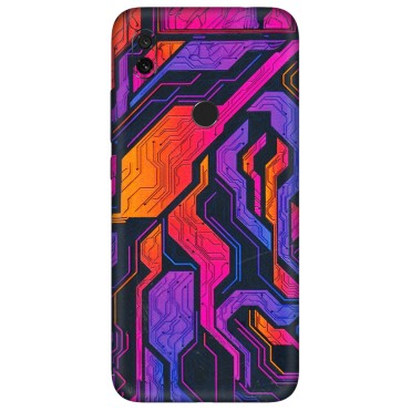Xiaomi Redmi Phone Skins (All Models) - Tech Circuits Futuristic - 3D Embossed Finish (L-07) Redmi Y3