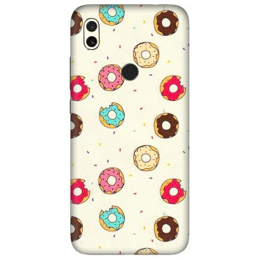Xiaomi Redmi Phone Skins (All Models) - Mini Donuts Doodle Art - 3D Embossed Finish (L-122) Redmi Y3