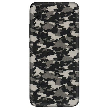 Xiaomi Redmi Phone Skins (All Models) - Black/Grey Camoflaunge - 3D Embossed Finish (L-142) Redmi Y3