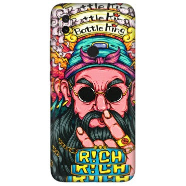Xiaomi Redmi Phone Skins (All Models) - Battle King Dude Face - 3D Embossed Finish (L-178) Redmi Y3