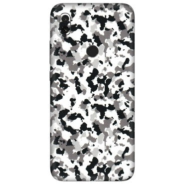 Xiaomi Redmi Phone Skins (All Models) - White Black Camouflage - 3D Embossed Finish (L-18) Redmi Y3