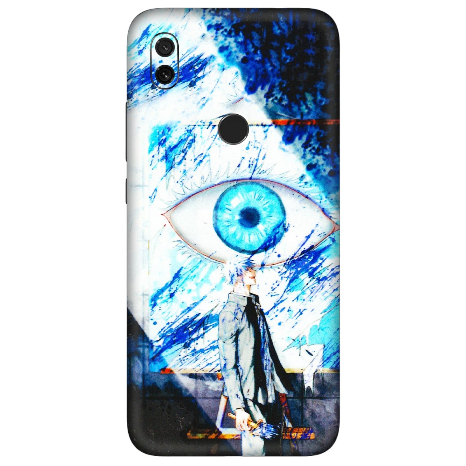 Xiaomi Redmi Phone Skins (All Models) - Gojo Satoru evil eye - 3D Embossed Finish (L-239) Redmi Y3