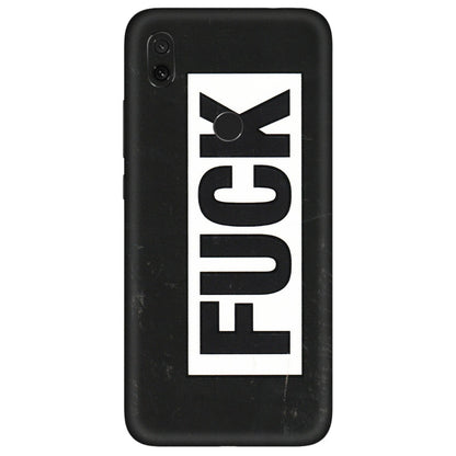 Xiaomi Redmi Phone Skins (All Models) - The F Word - 3D Embossed Finish (L-255) Redmi Y3