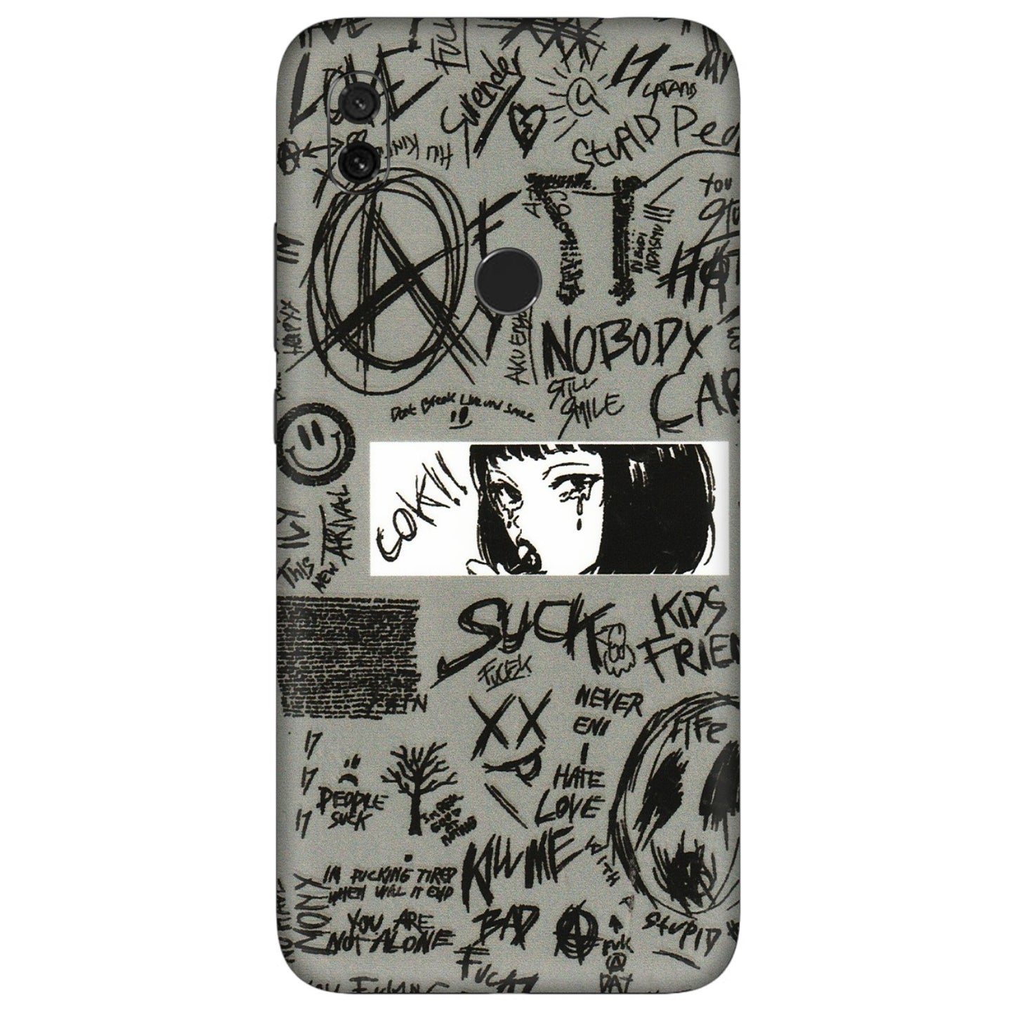 Xiaomi Redmi Phone Skins (All Models) - Never Have Love Anime - 3D Embossed Finish (L-260) Redmi Y3