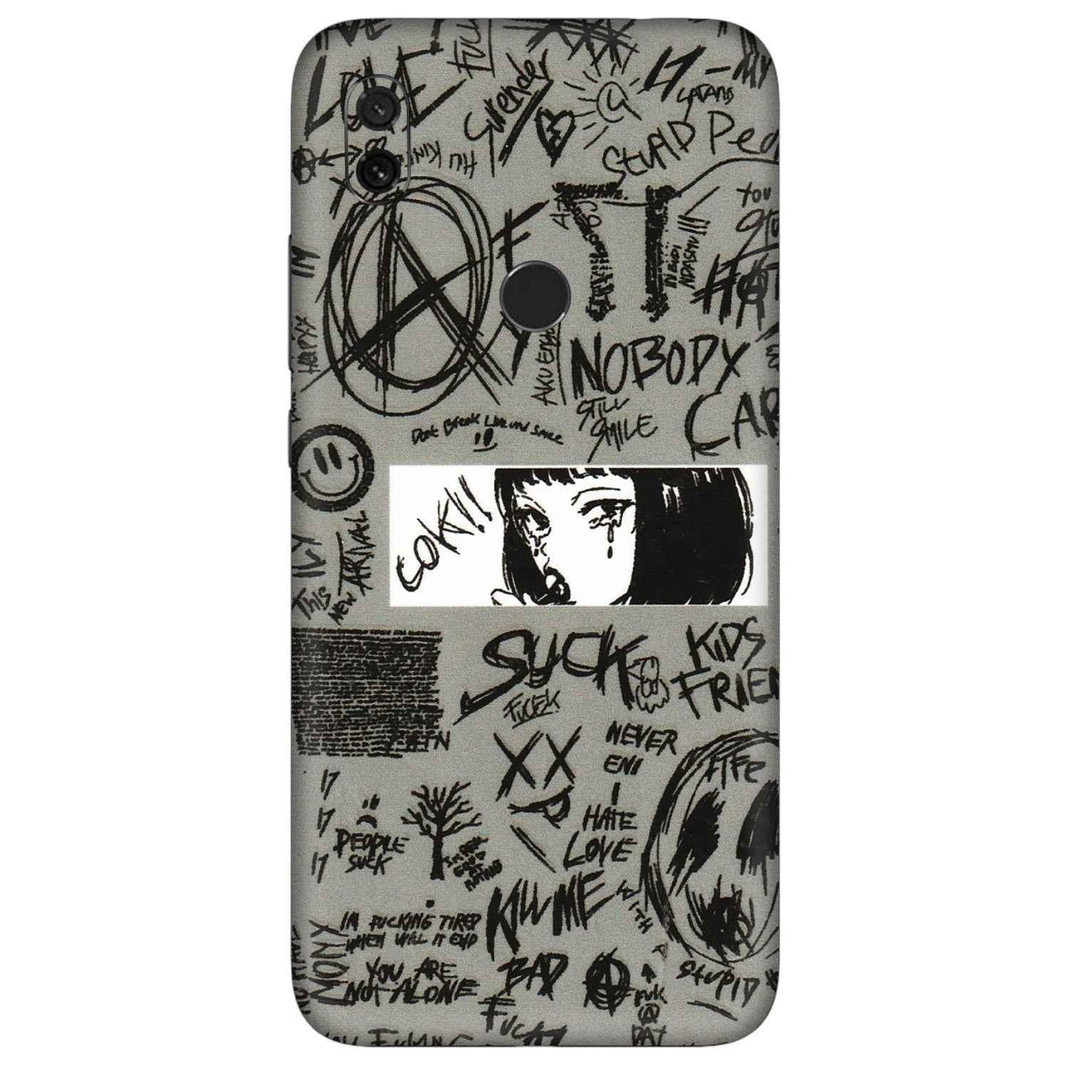 Xiaomi Redmi Phone Skins (All Models) - Never Have Love Anime - 3D Embossed Finish (L-260) Redmi Y3