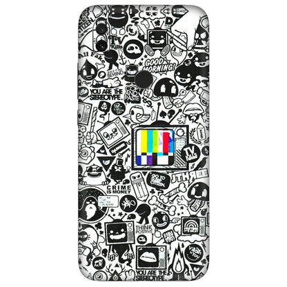 Xiaomi Redmi Phone Skins (All Models) - Doodles Positive Art - 3D Embossed Finish (L-263) Redmi Y3