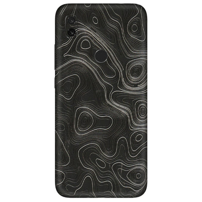 Xiaomi Redmi Phone Skins (All Models) - Abstract White Line Map - 3D Embossed Finish (L-269) Redmi Y3