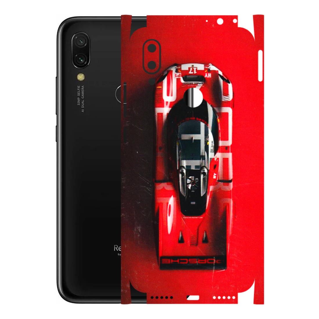 Xiaomi Redmi Phone Skins (All Models) - Red Porsche Car Logo - 3D Embossed Finish (L-315) Redmi Y3