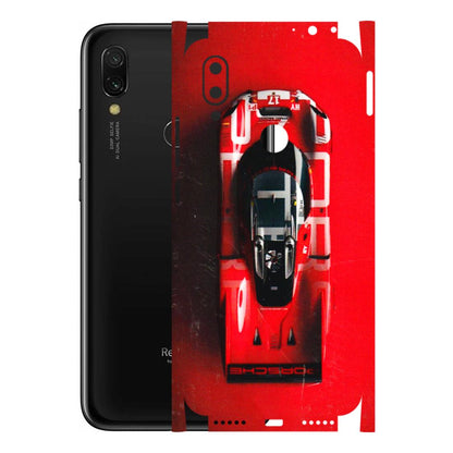 Xiaomi Redmi Phone Skins (All Models) - Red Porsche Car Logo - 3D Embossed Finish (L-315) Redmi Y3