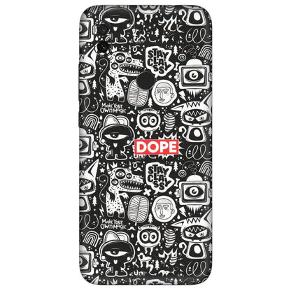 Xiaomi Redmi Phone Skins (All Models) - Dope Stay Classy Black Doodles - Matte Finish (M-126) Redmi Y3