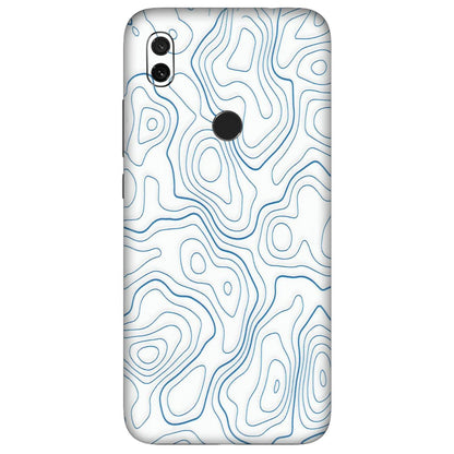 Xiaomi Redmi Phone Skins (All Models) - Blue And White Swirls - Matte Finish (M-139) Redmi Y3