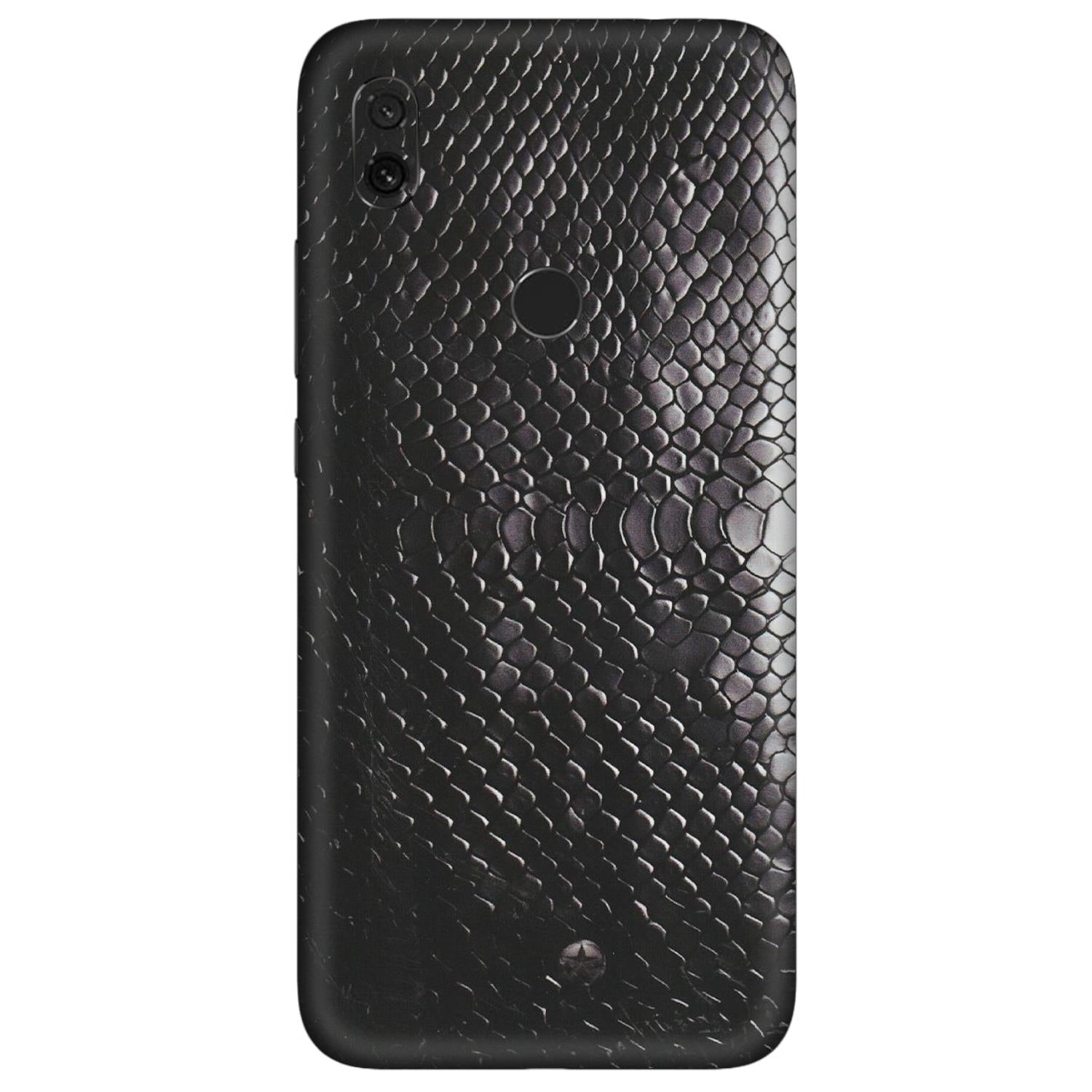 Xiaomi Redmi Phone Skins (All Models) - Black Snack Leather - Matte Finish (M-147) Redmi Y3