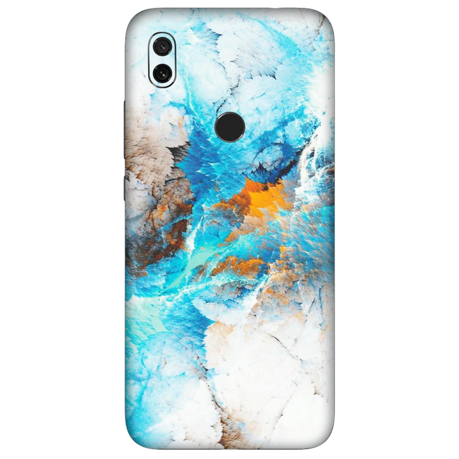 Xiaomi Redmi Phone Skins (All Models) - Blue Waves Abstract - Matte Finish (M-19) Redmi Y3