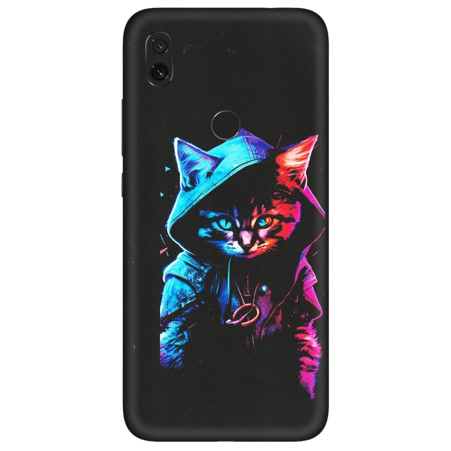 Xiaomi Redmi Phone Skins (All Models) - Cyberpunk Cat - Matte Finish (M-45) Redmi Y3