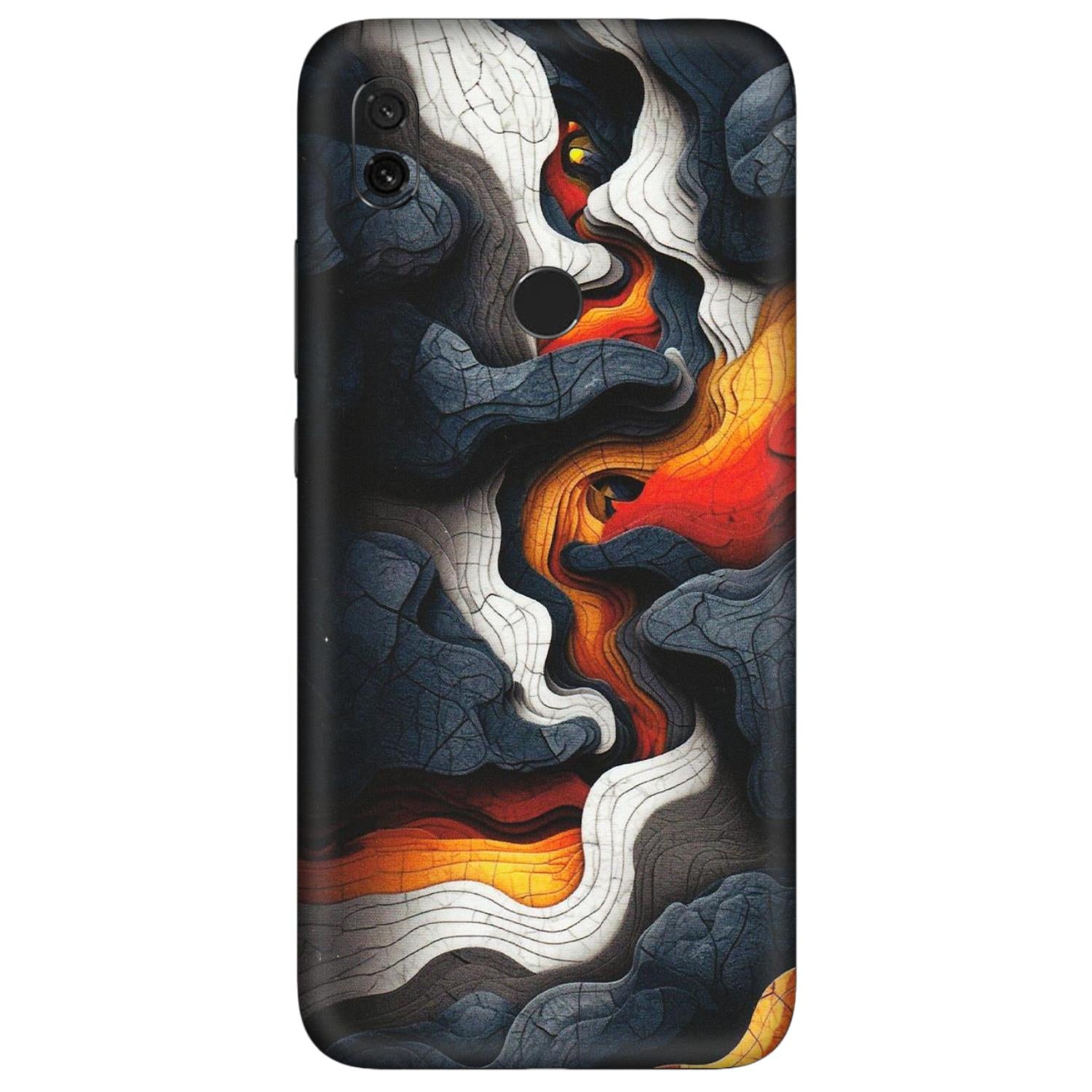 Xiaomi Redmi Phone Skins (All Models) - Abstract Volcanic Layers - Matte Finish (M-52) Redmi Y3