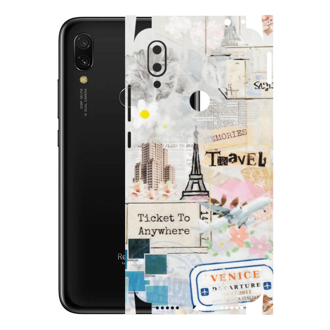 Xiaomi Redmi Phone Skins (All Models) - Travel Memories - Transparent Finish (T-09) Redmi Y3