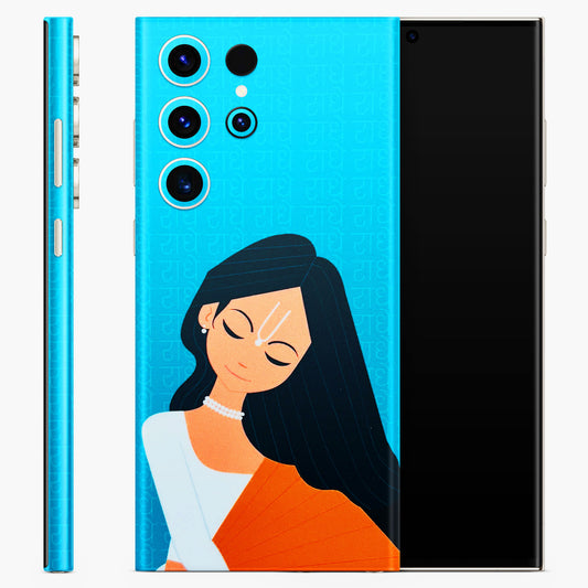 Radhe Radhe With Hindu Symbol Matte Finish Phone Skin