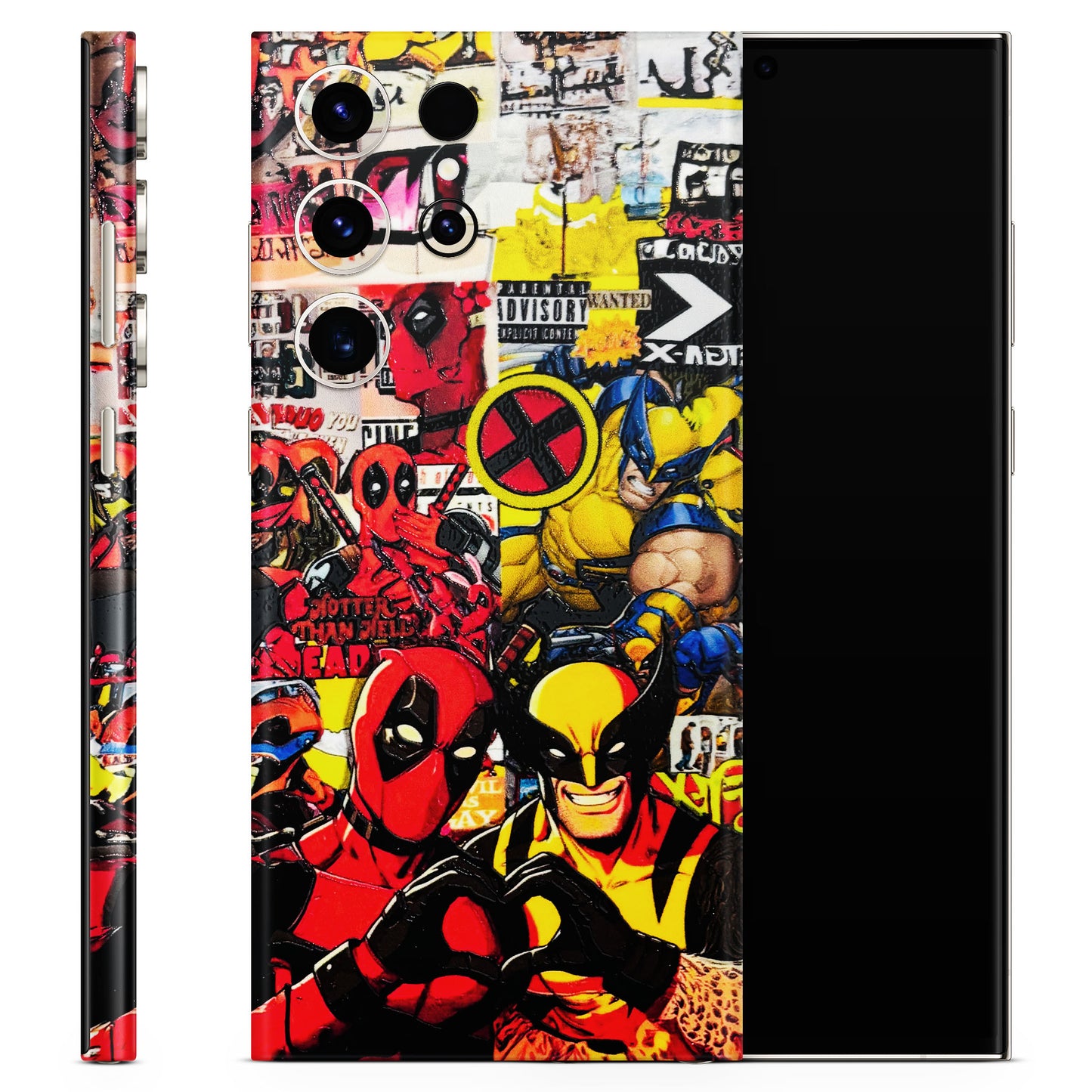 Spidy Wolverine 3D Embossed Phone Skin